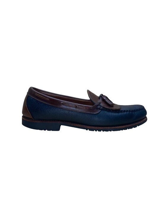 Allen Edmonds Men’s Brown & Black Leather Tassel Slip-On Nashua Loafers Size 13 main image 2